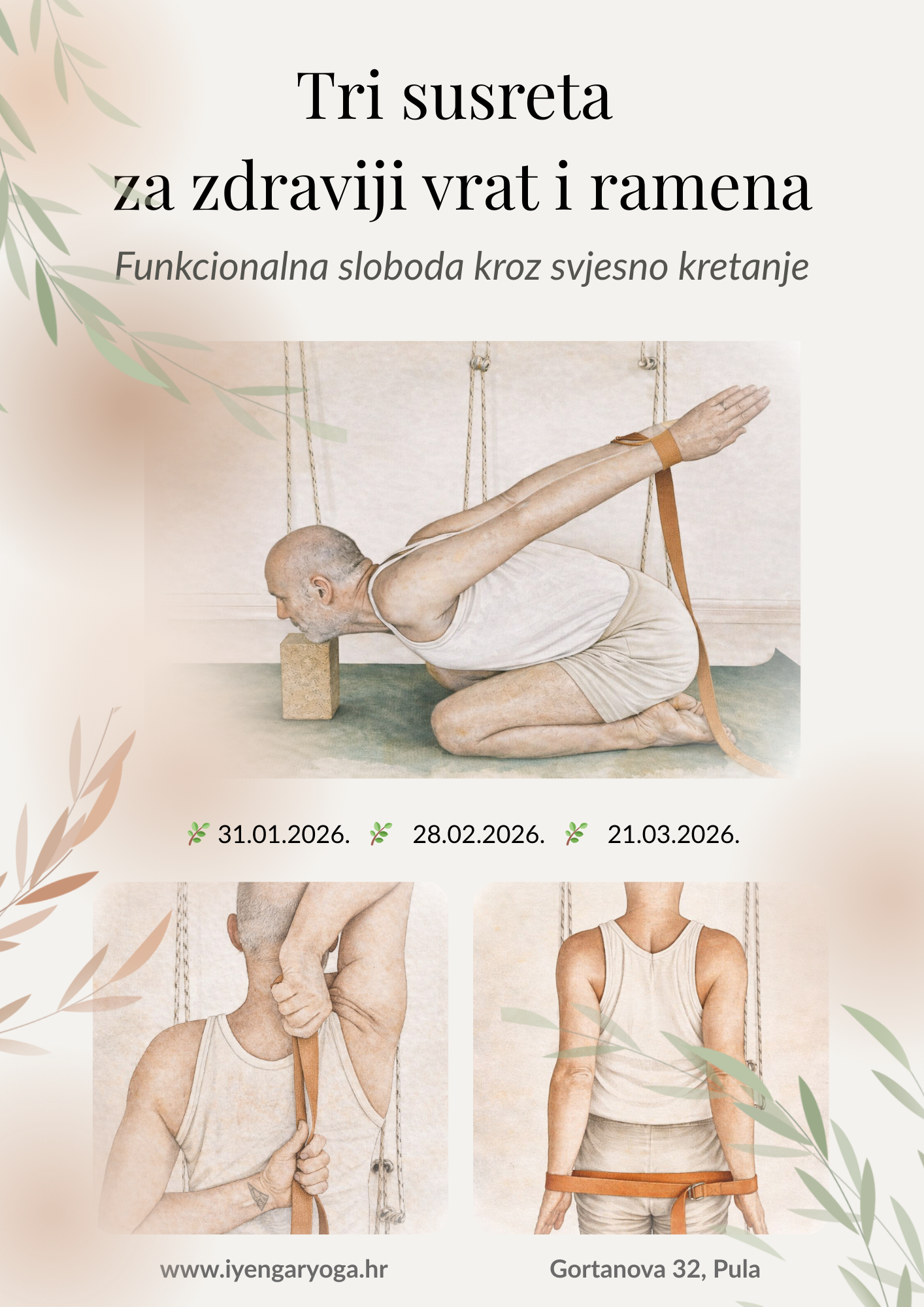 Three workshops for healthier neck and shoulders